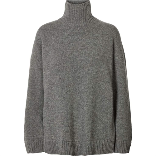 LISVA MANDIE LAMBSWOOL KNIT GRAFITTI GREY MELANGE